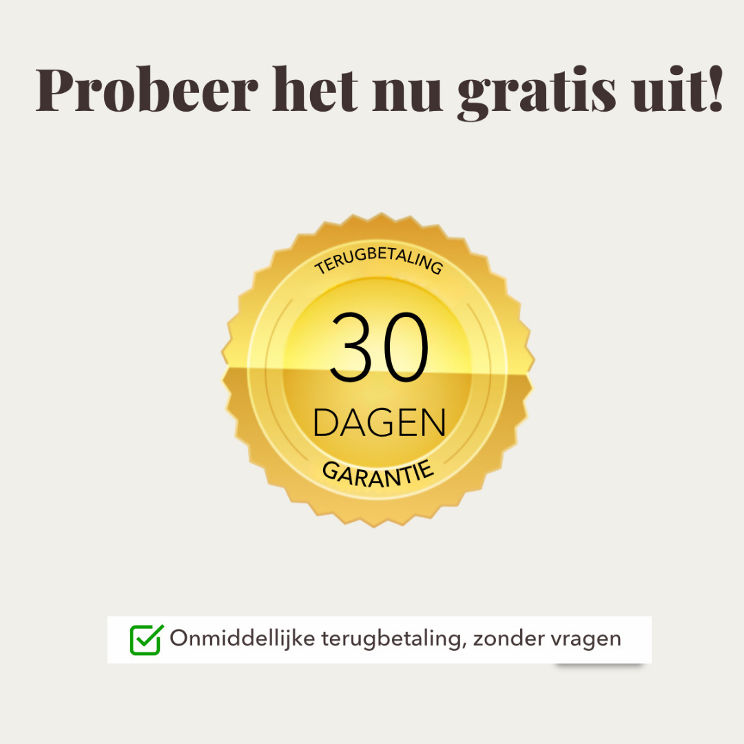 Zegel: 30 dagen geld-terug-garantie